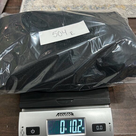 Wide-Leg Black Knit Pants Gray Stripe Accents Comfort Fit Stylish Design Sporty - Picture 7 of 7